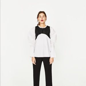 Zara top with vest
